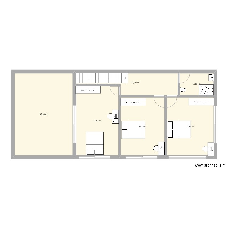 Etage Smain V2. Plan de 0 pièce et 0 m2