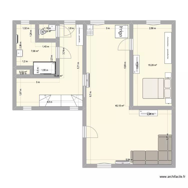 maison. Plan de 6 et 79 m² maison. Plan de 6 et 79 m²