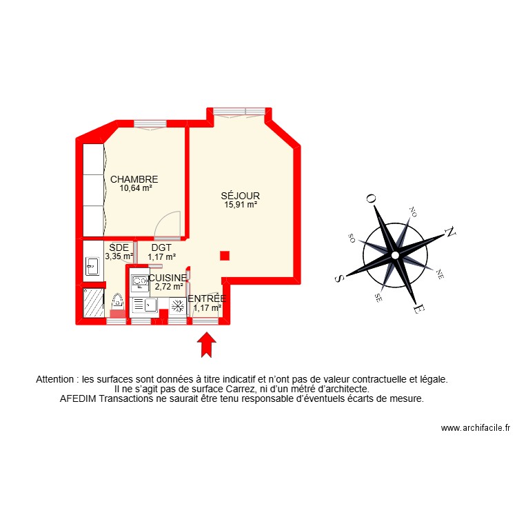 BI 29493. Plan de 8 pièces et 40 m2