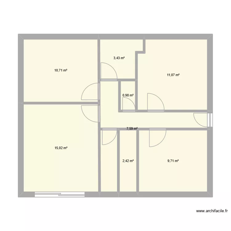 maison. Plan de 