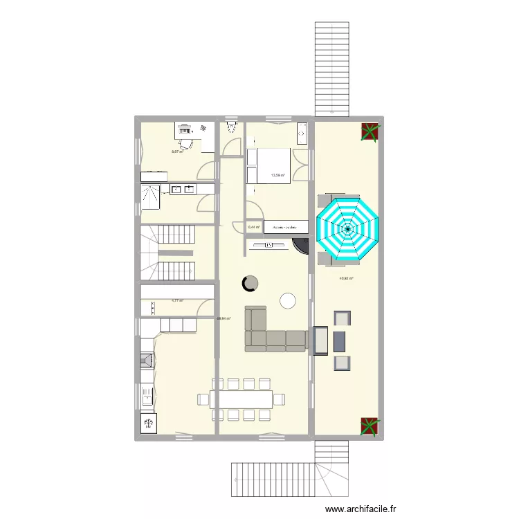 st mamet. Plan de 6 et 140 m² st mamet. Plan de 6 et 140 m²