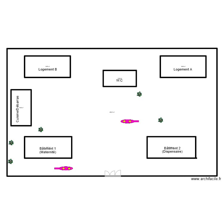 PLAN DE MASSE CS GBAPKODJI. Plan de 0 pièce et 0 m2