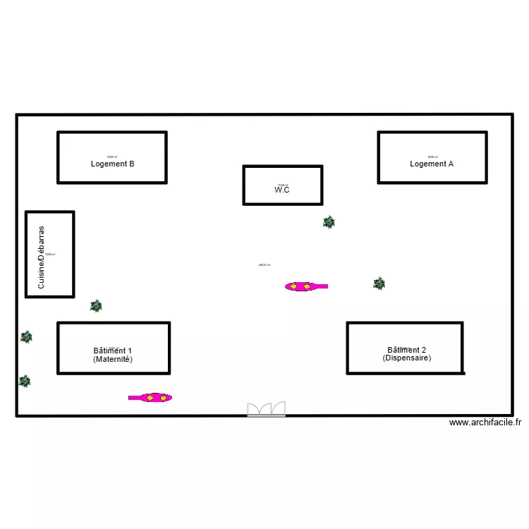 PLAN DE MASSE CS GBAPKODJI. Plan de 