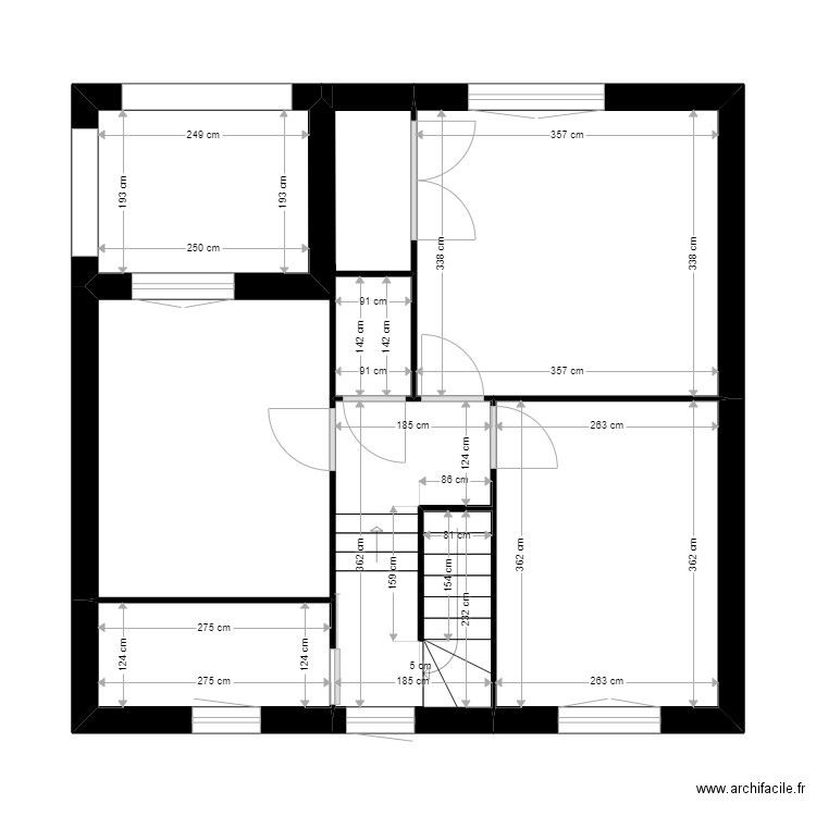 Gonzales. Plan de 10 pièces et 111 m2