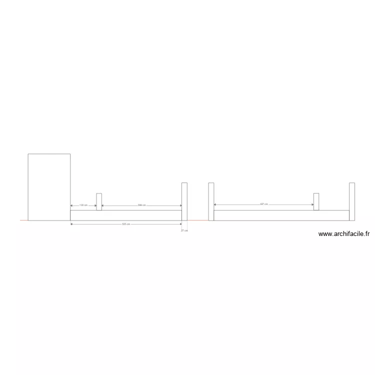 BEVE (cl&ocirc;ture portillon). Plan de 