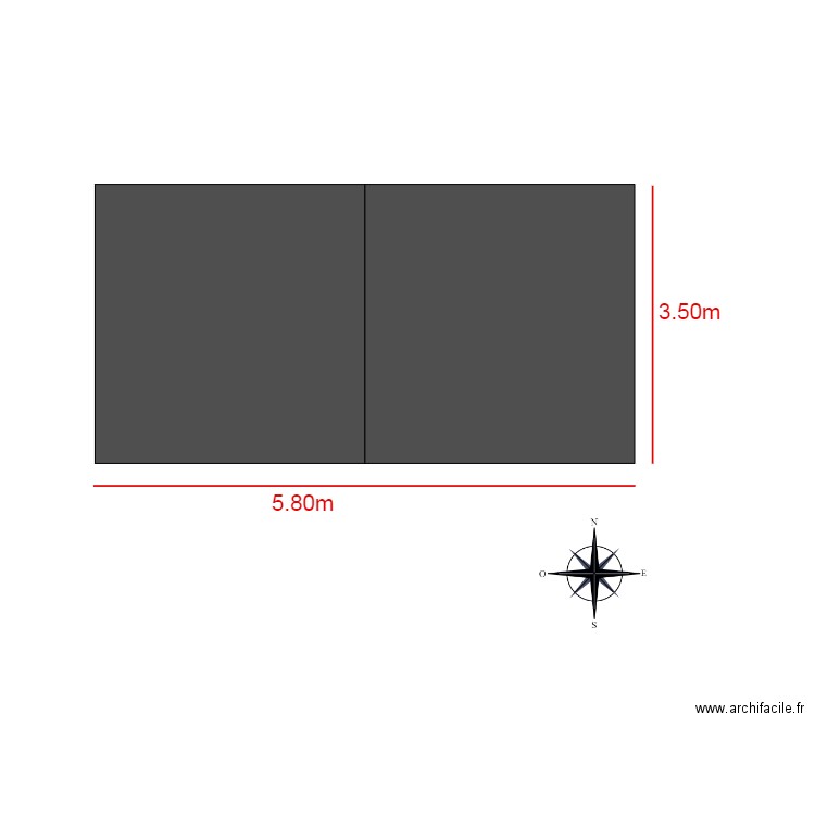 toiture abri de jardin  bac acier gris anthracite Ral 7016. Plan de 0 pièce et 0 m2