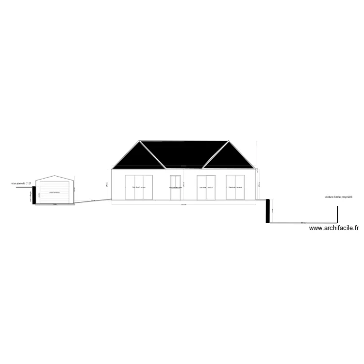 plan coupe DP3. Plan de 