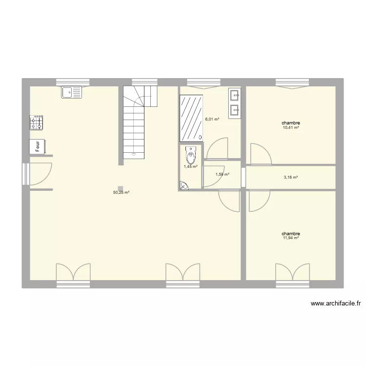 plan envisagé v4. Plan de 7 et 85 m² plan envisagé v4. Plan de 7 et 85 m²