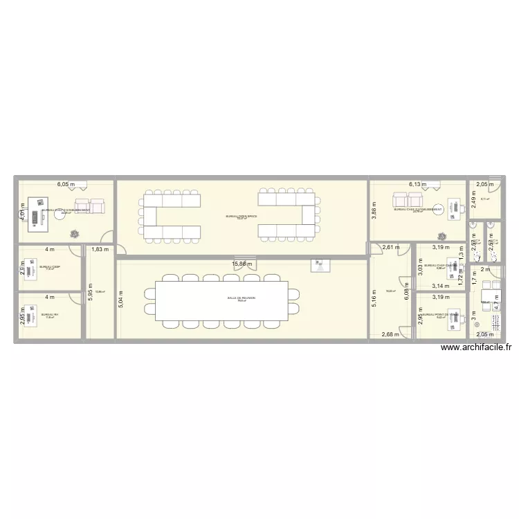 plan 1. Plan de 14 Pièces et 292 m² plan 1. Plan de 14 Pièces et 292 m²