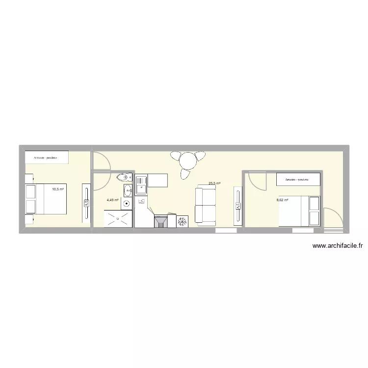 Apartamiento. Plan de 