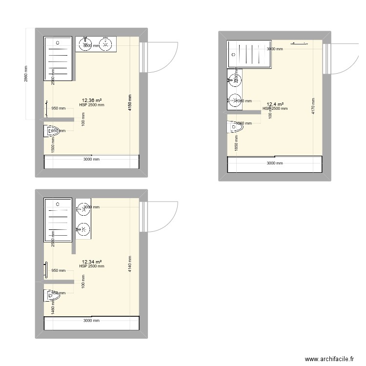sdb. Plan de 0 pièce et 0 m2