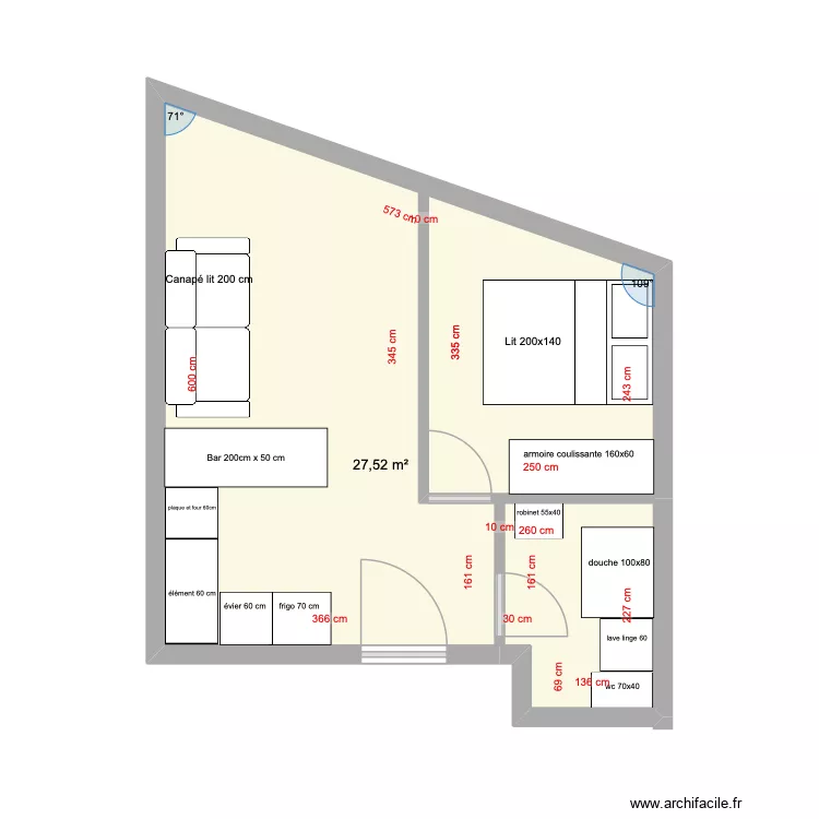 appart. Plan de 1 et 28 m² appart. Plan de 1 et 28 m²
