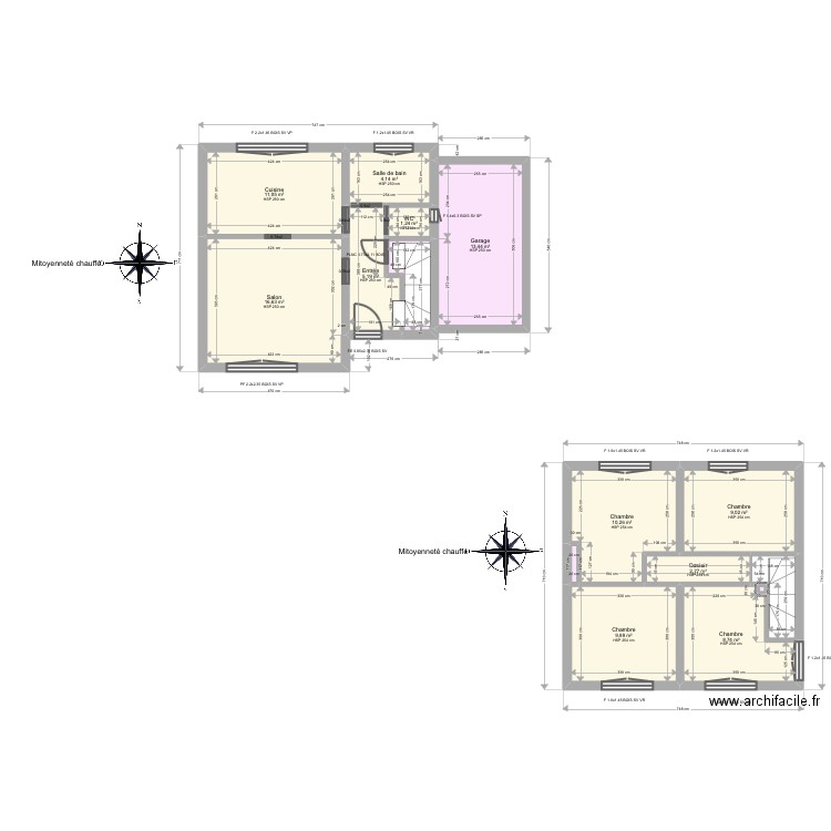 ML25003402 DEMISTROUVICHE. Plan de 15 pièces et 98 m2
