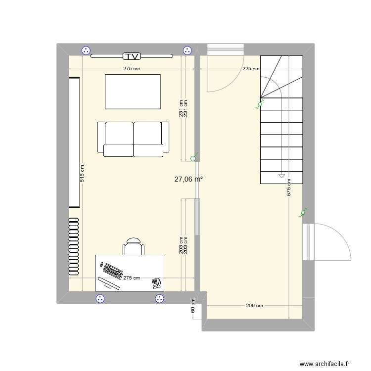 Gaming room. Plan de 0 pièce et 0 m2