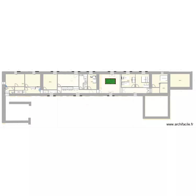 26_01_06 Plan RdC,1er étage et 5 fenêtres Est. Plan de 27 et 620 m² 26_01_06 Plan RdC,1er étage et 5 fenêtres Est. Plan de 27 et 620 m²