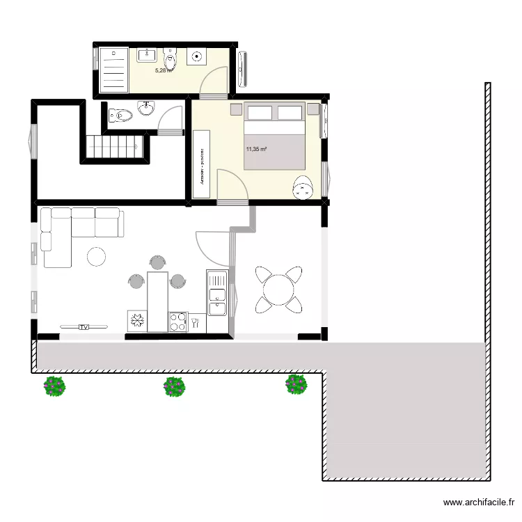 Durocher. Plan de 2 et 17 m² Durocher. Plan de 2 et 17 m²