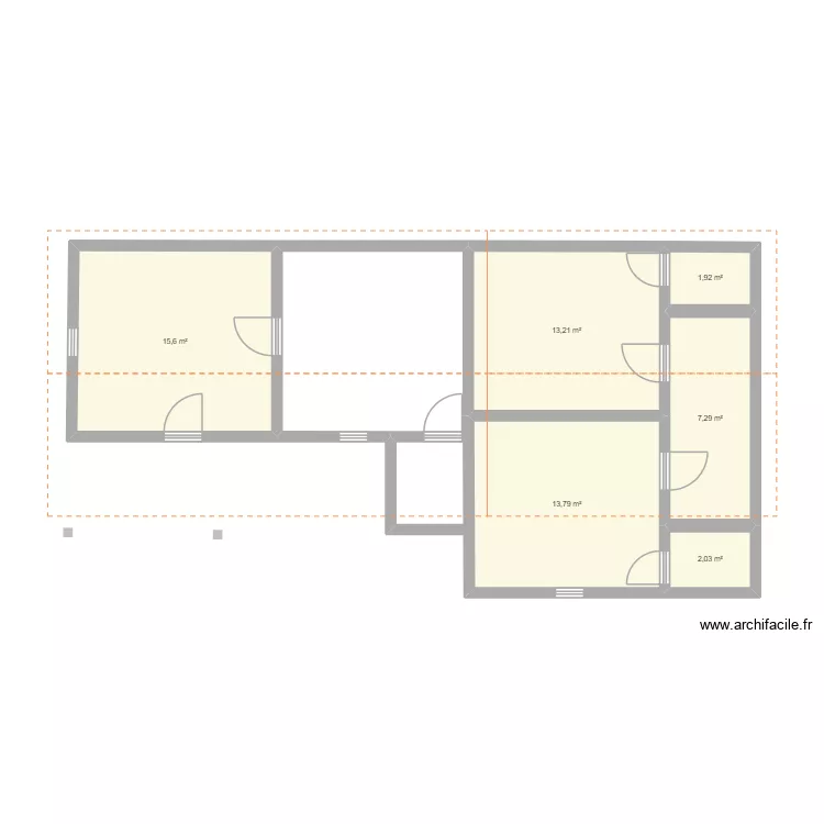 Plan Fadou. Plan de 6 et 54 m² Plan Fadou. Plan de 6 et 54 m²