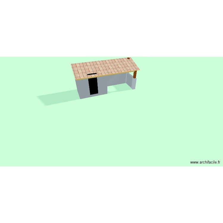 Cuisine. Plan de 1 pièce et 3 m2