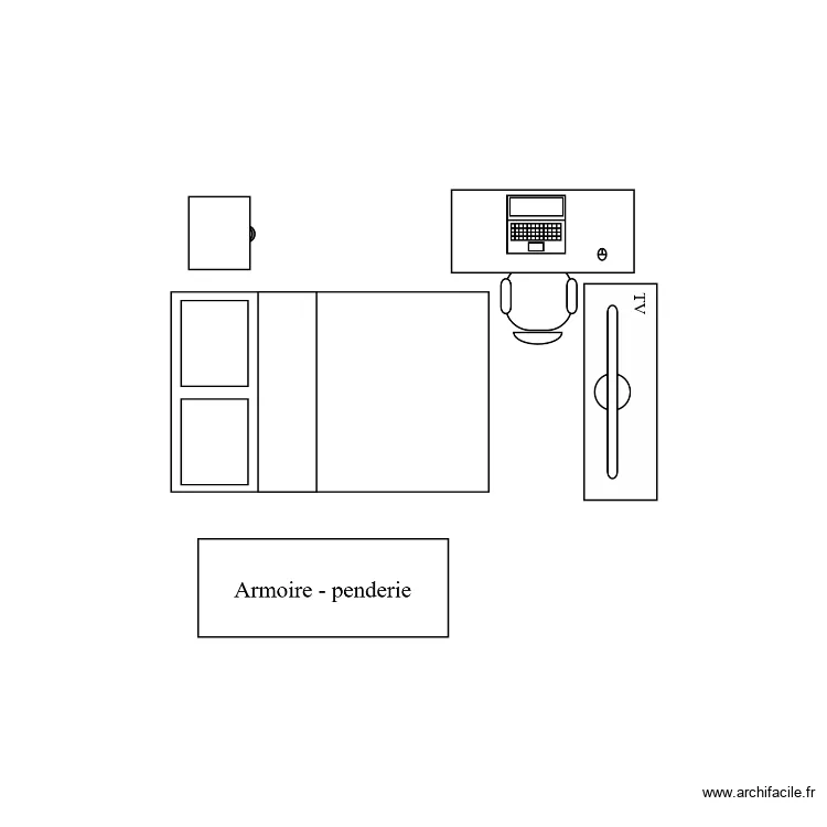 Chambre Yanni. Plan de Chambre Yanni. Plan de