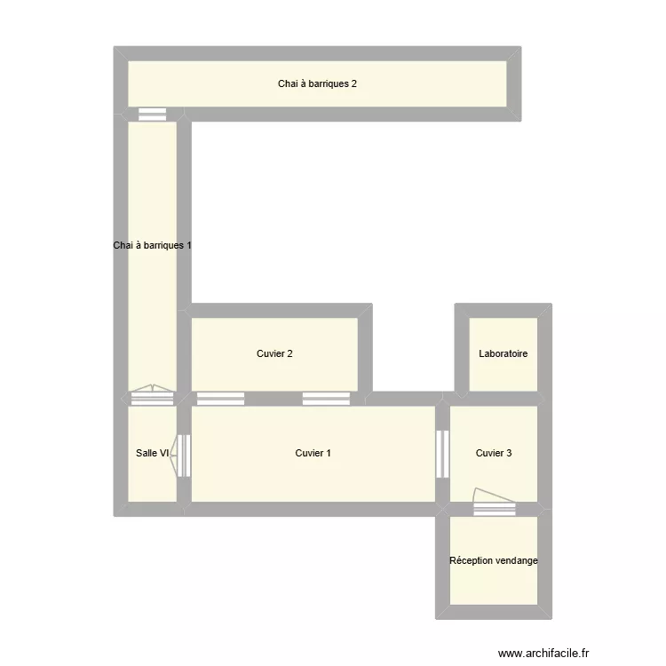 cuvier. Plan de 8  et 33 m²