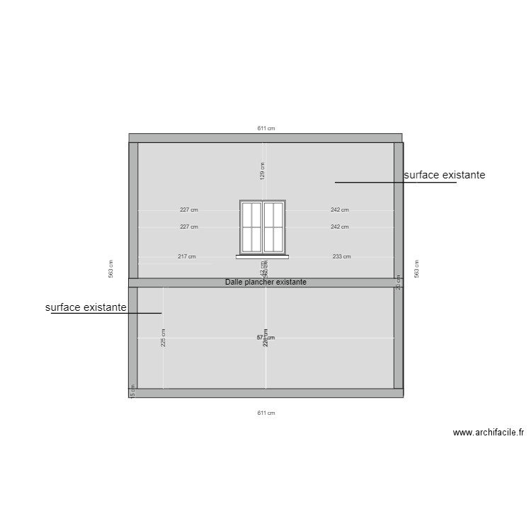 dependance coupe sud . Plan de 0 pièce et 0 m2