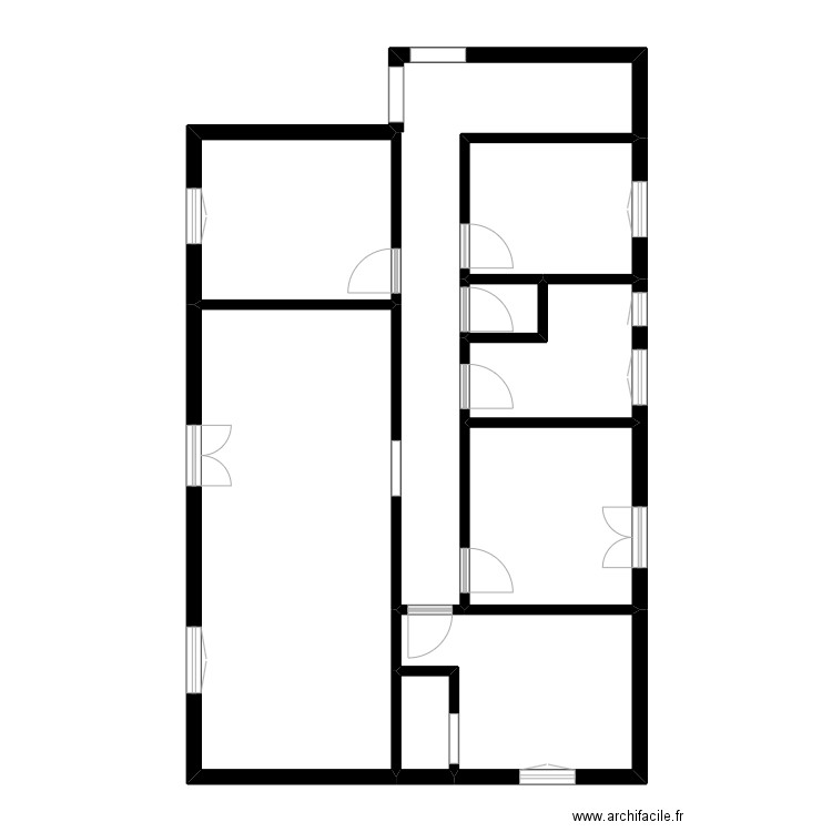 CEVIK. Plan de 9 pièces et 90 m2