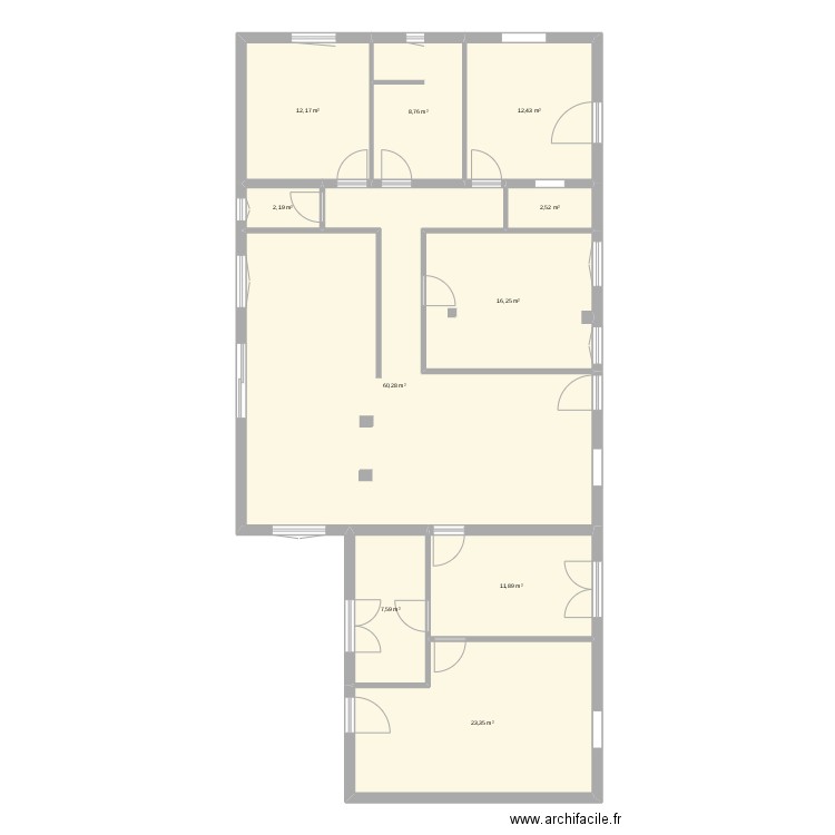 maison d a coté mesure ok Reprise de mesure V5 2. Plan de 10 pièces et 157 m2