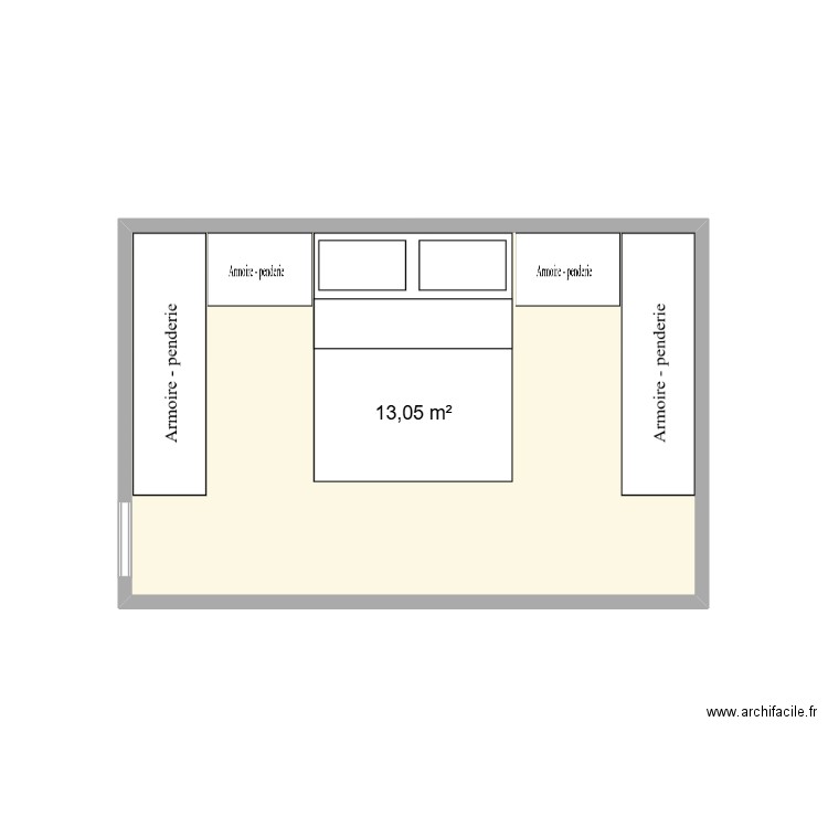 plan riquier 2. Plan de 1 pièce et 13 m2