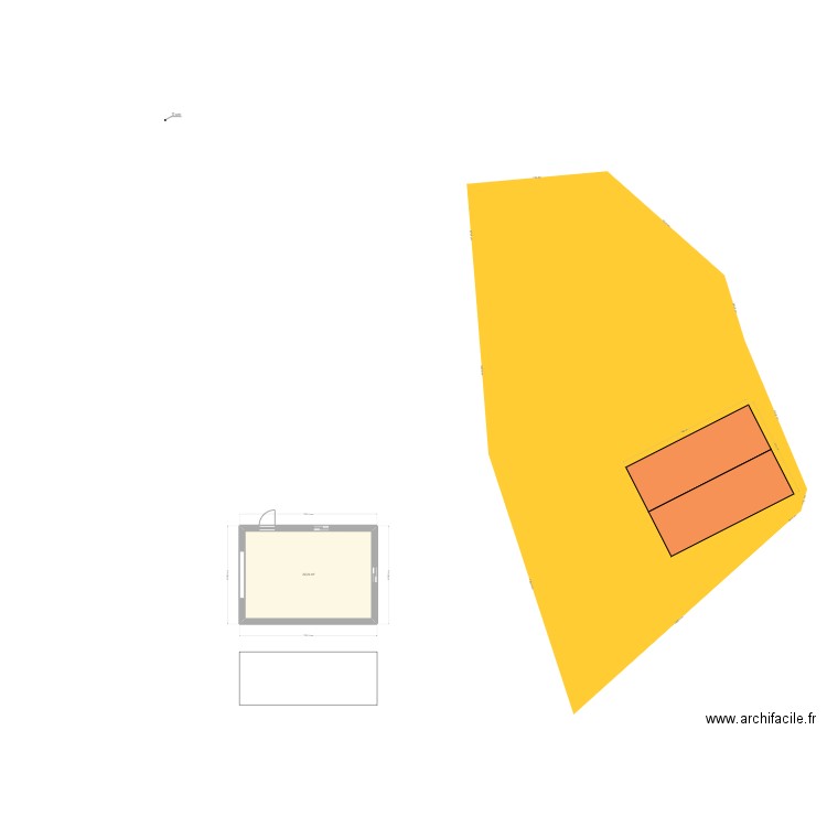 garage. Plan de 0 pièce et 0 m2