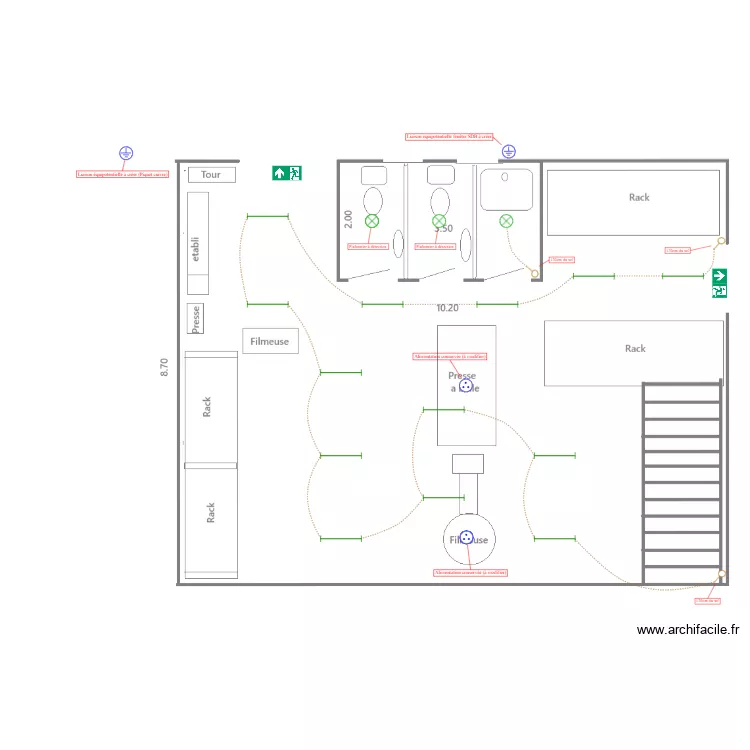 PLAN SOUS MEZZA EKOPLAST. Plan de 