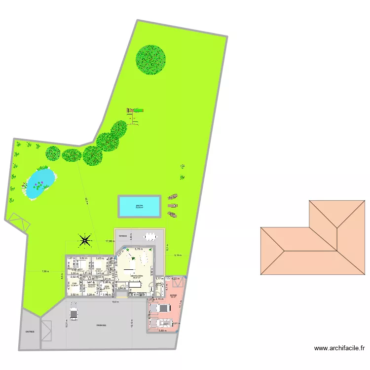 maison saint didier 60. Plan de 15 pièces et 1875 m²
