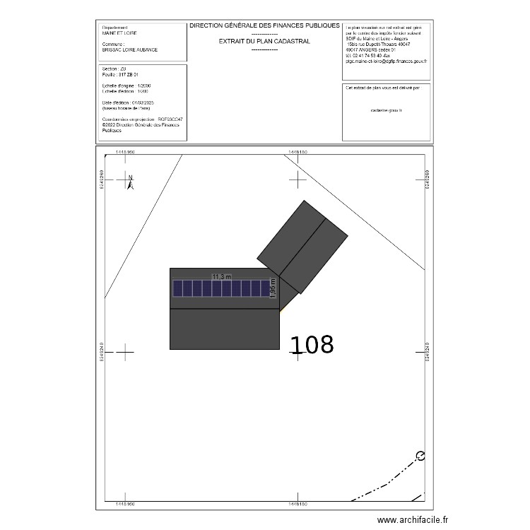 poilleux. Plan de 0 pièce et 0 m2