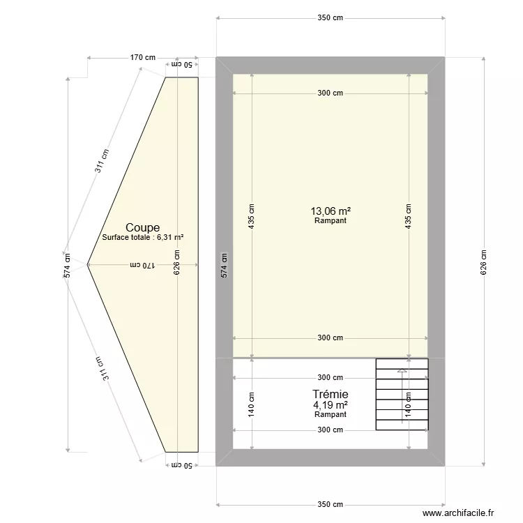 ML26004812. Plan de 2  et 17 m²