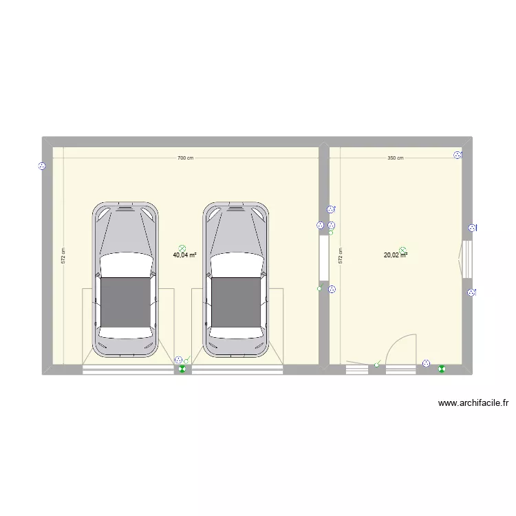 Garage nieul 2. Plan de 