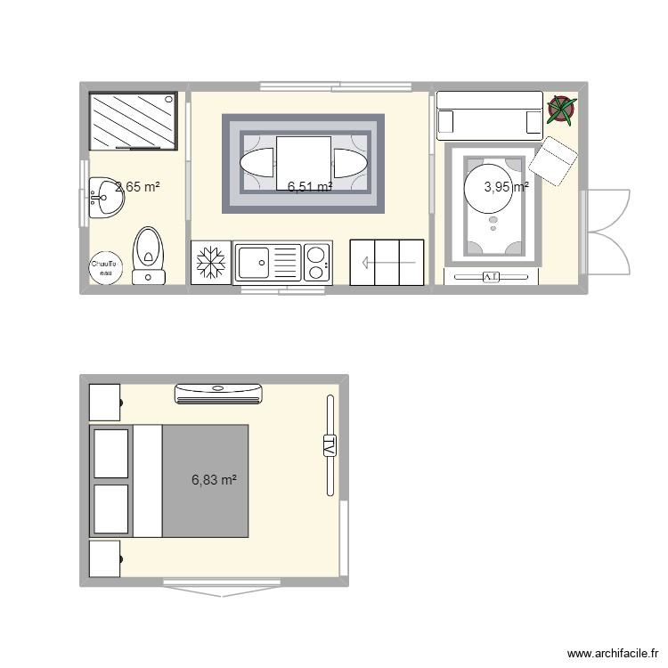 TINY HOUSE. Plan de 0 pièce et 0 m2