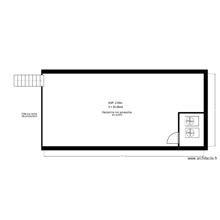 SMBC ETAGE. Plan de 2 pièces et 59 m2