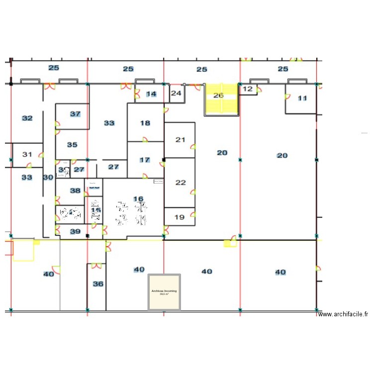 Plan Cible Incoming 2025 1. Plan de 1 pièce et 40 m2