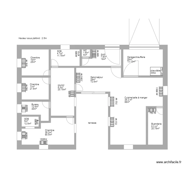 chauffage. Plan de chauffage. Plan de