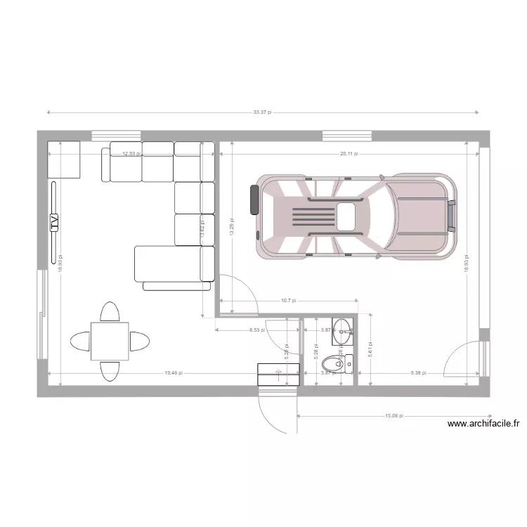 Plan Garage 10. Plan de 