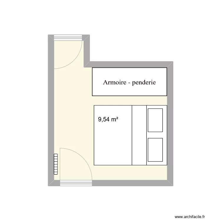 CHAMBRE PARENTS. Plan de 