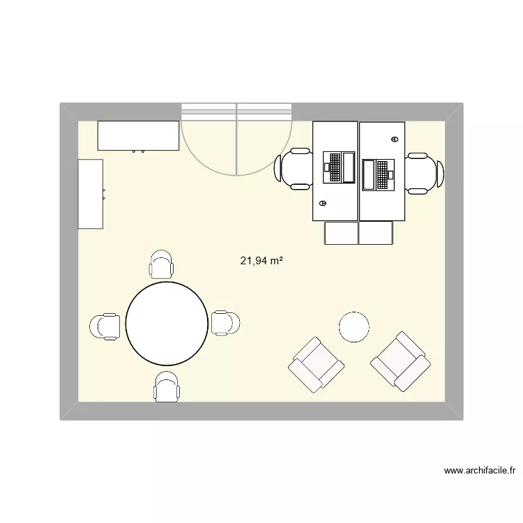 SOIN. Plan de 1  et 22 m²