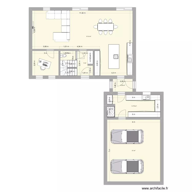maison rez 17-05. Plan de 