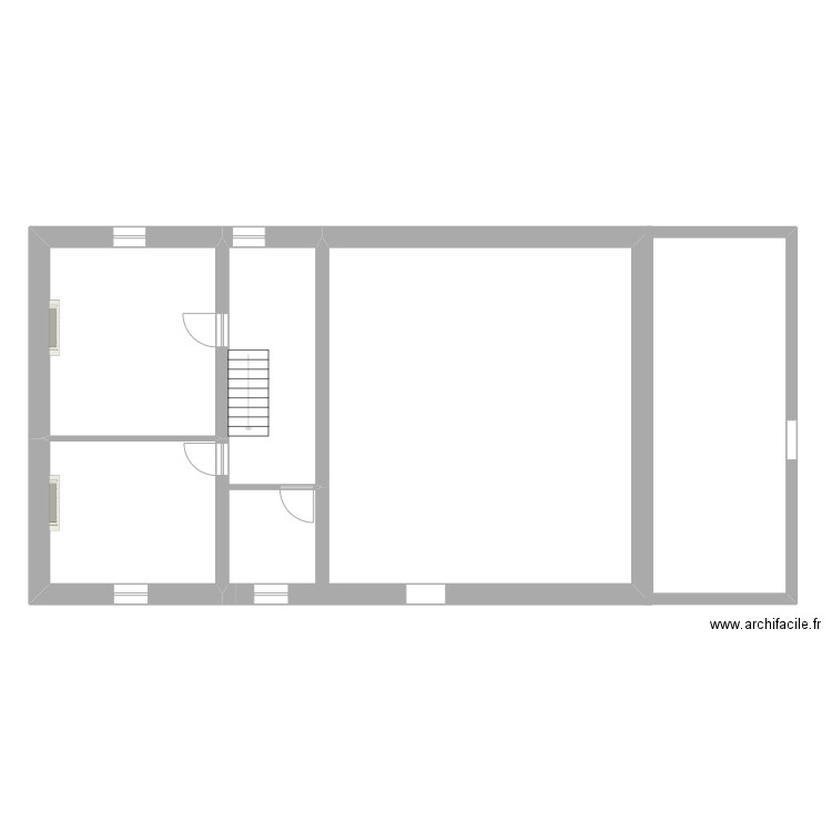 Tige del'Vau 35 Etage. Plan de 3 pièces et 119 m2