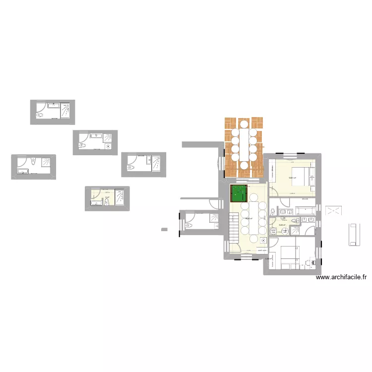 NDM_V3. Plan de 5  et 40 m²