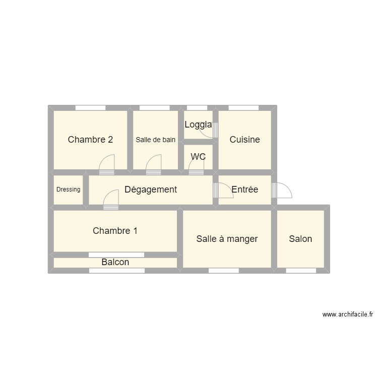 PLAN 2403 DUQUENNOY. Plan de 12 pièces et 13 m2