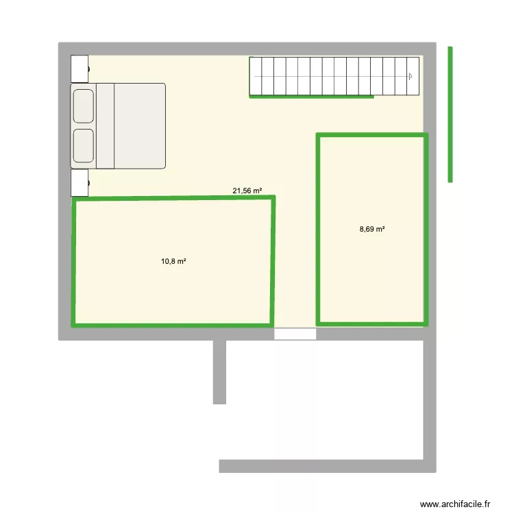 étage. Plan de 3 Pièces et 62 m² étage. Plan de 3 Pièces et 62 m²