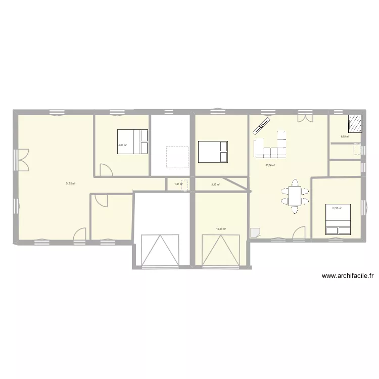 Chanoux 012. Plan de 8  et 157 m²