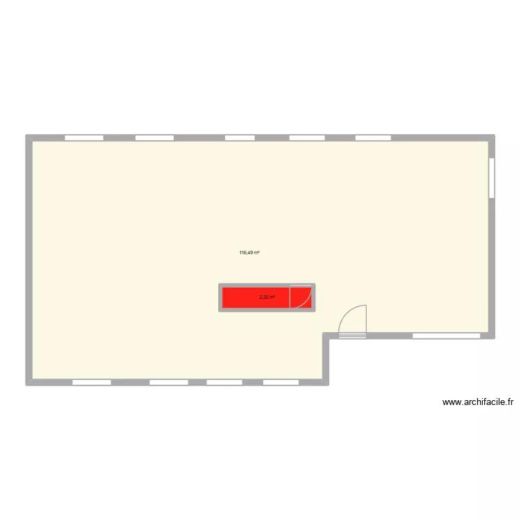 petite c&eacute;cile. Plan de 2  et 122 m²