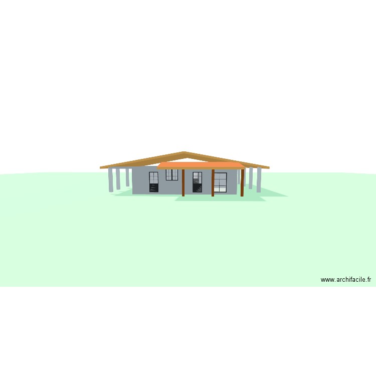 essai 5. Plan de 8 pièces et 110 m2