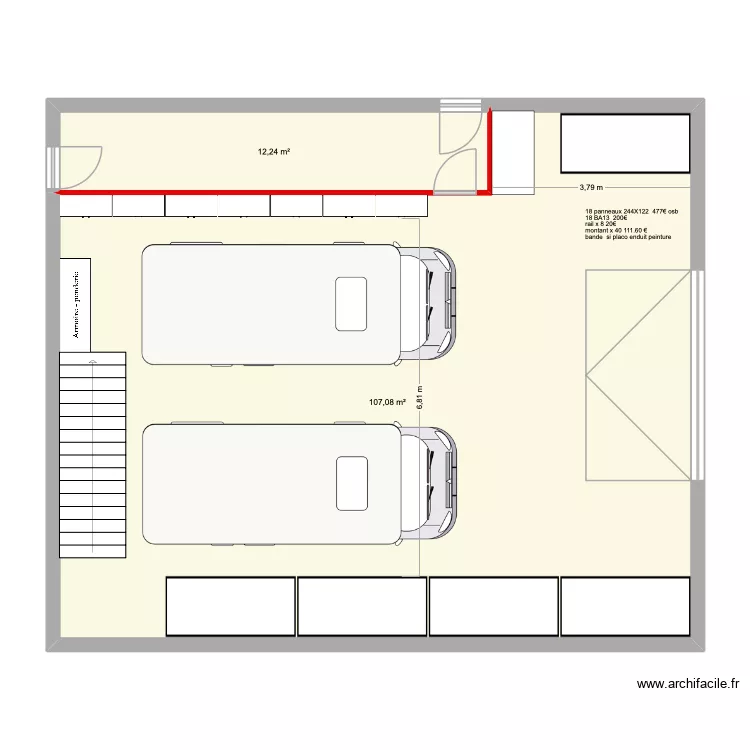 atelier. Plan de atelier. Plan de
